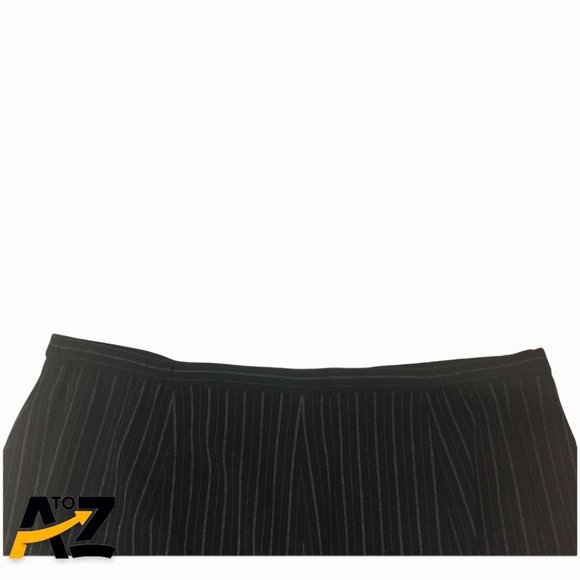 Women's Amanda Smith Black Pinstripe Suit Jacket & Pants Size 12P - Picture 12 of 16